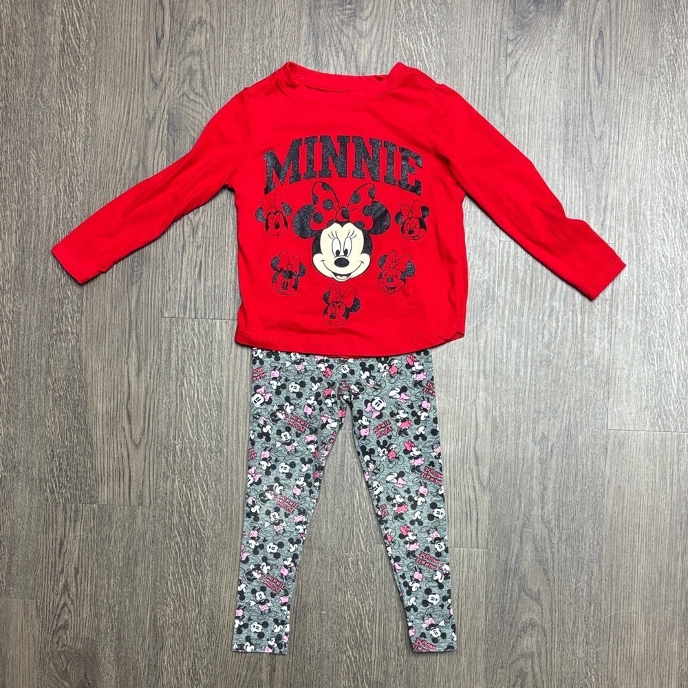 Disney Kid’s XS (4/5yo) Minnie Mouse Matching Set, Excellent Condition